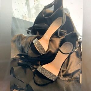 Paradox London Pink Heels with Rhinestones